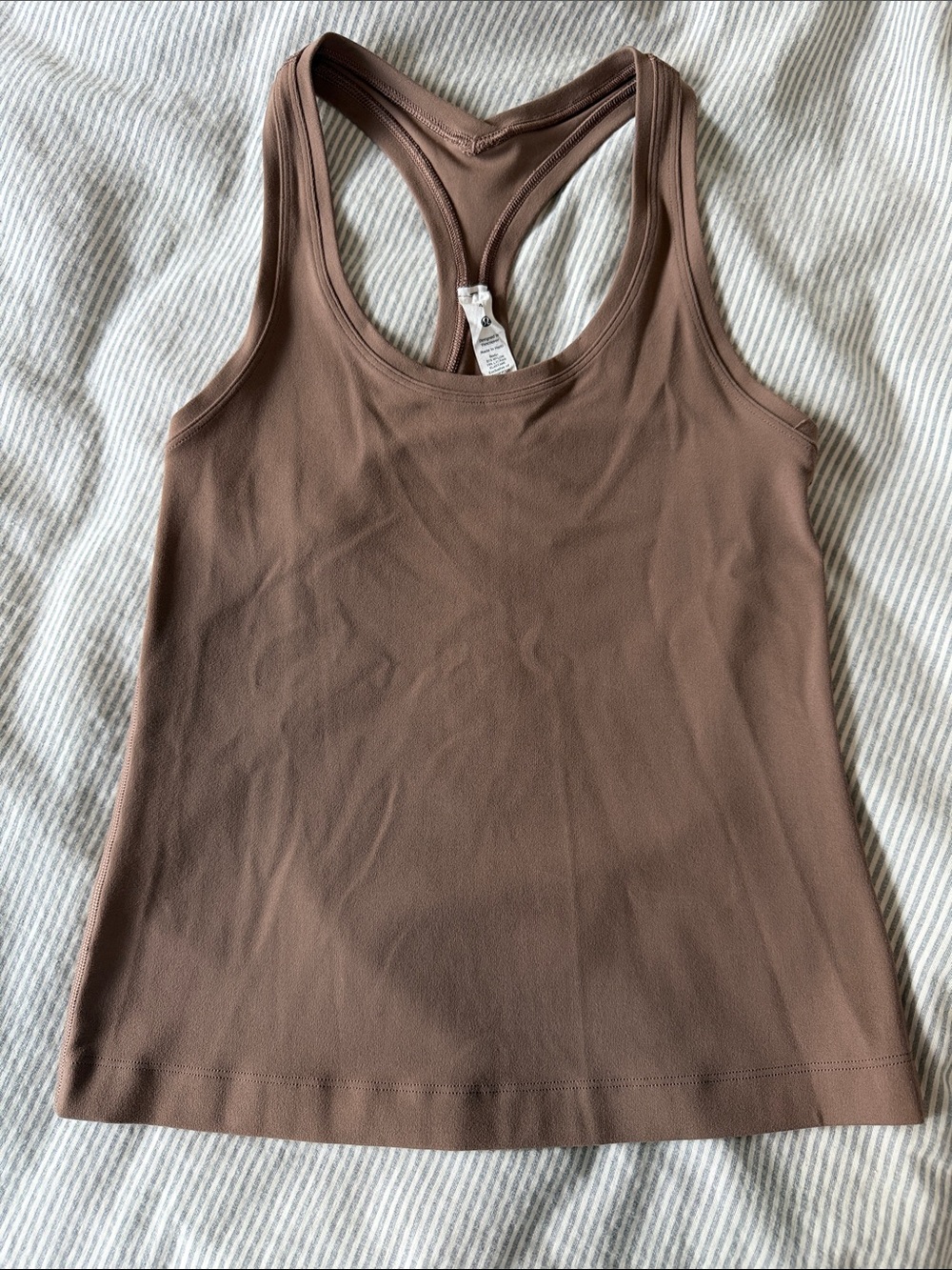 lululemon athletica Brown Racerback Tank Top